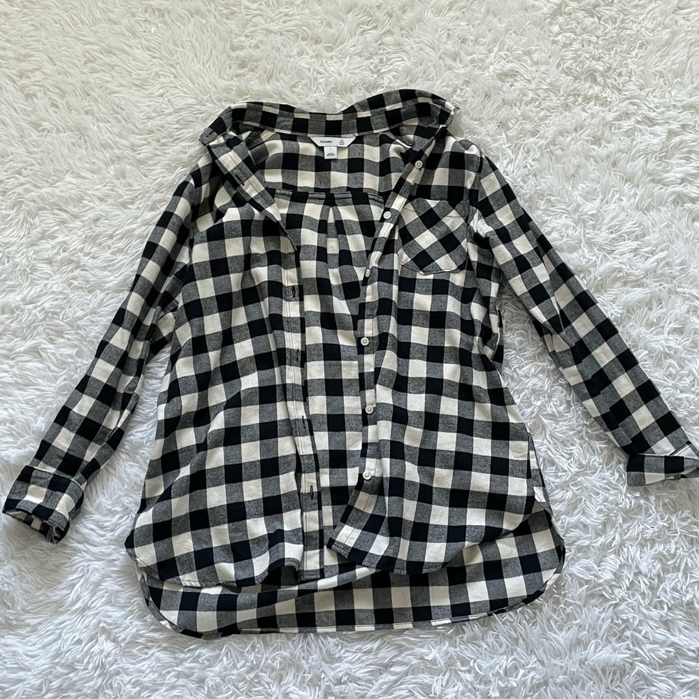 Black and white flannel